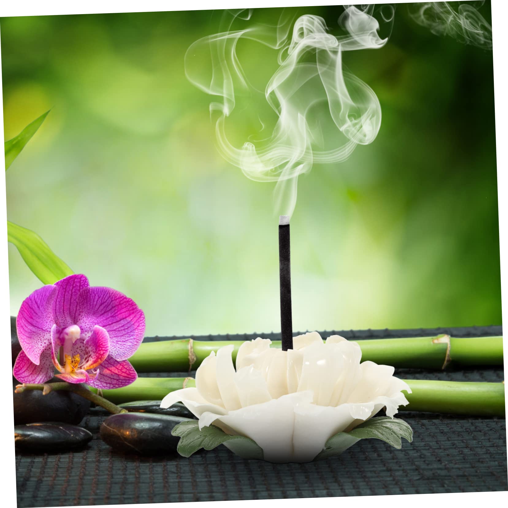 IMIKEYA 4piezas Censer De Diseño De Peonía para Aromaterapia Soporte para Incienso De Mesa Decoración Elegante para y