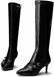 Amazon.com | feetquake Knee High Boots for Women Strappy