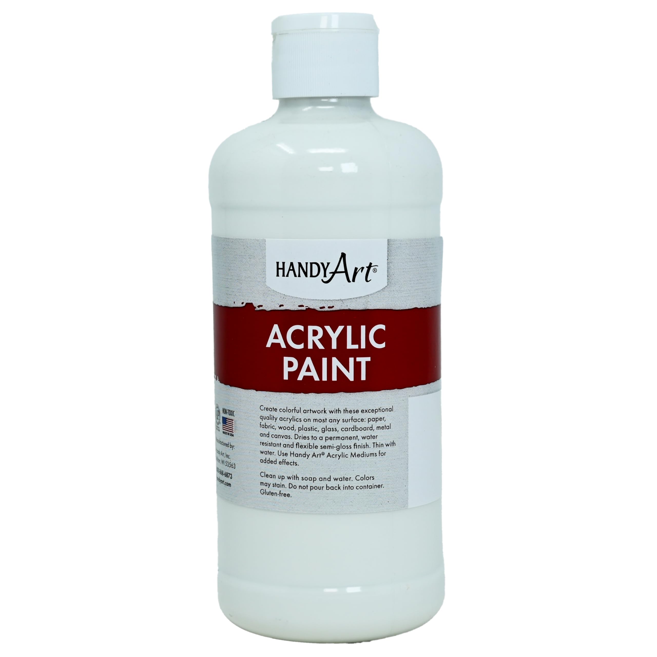 Handy Art Student Acrylic Paint 16 ounce, Titanium White