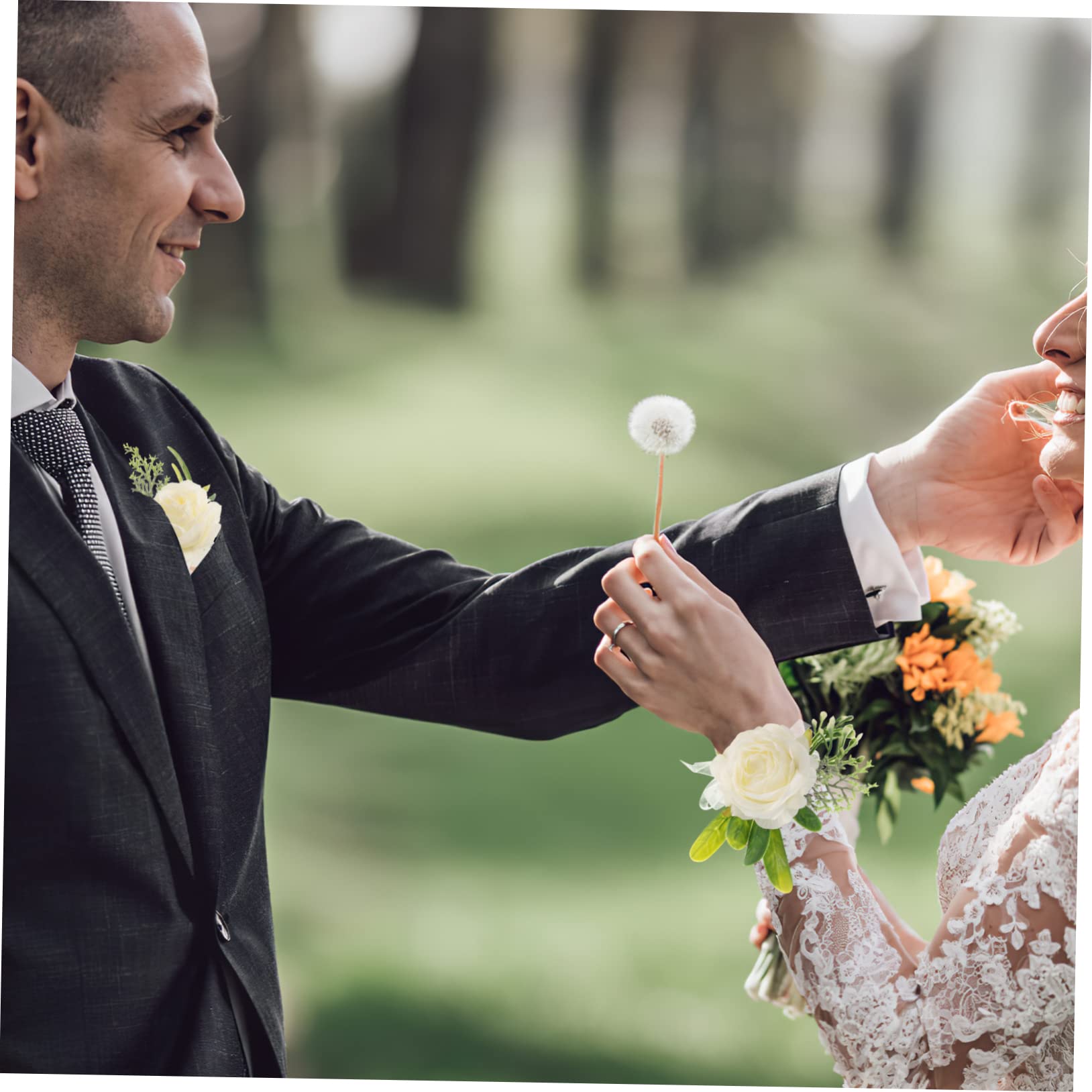 SOIMISS 4sätze Dekorative Handgelenkblumen Für Hochzeiten Kunstblumenarmband Mit Perlen Braut Und Brautjungfern-Corsage Teiliges Für Besondere Anlässe