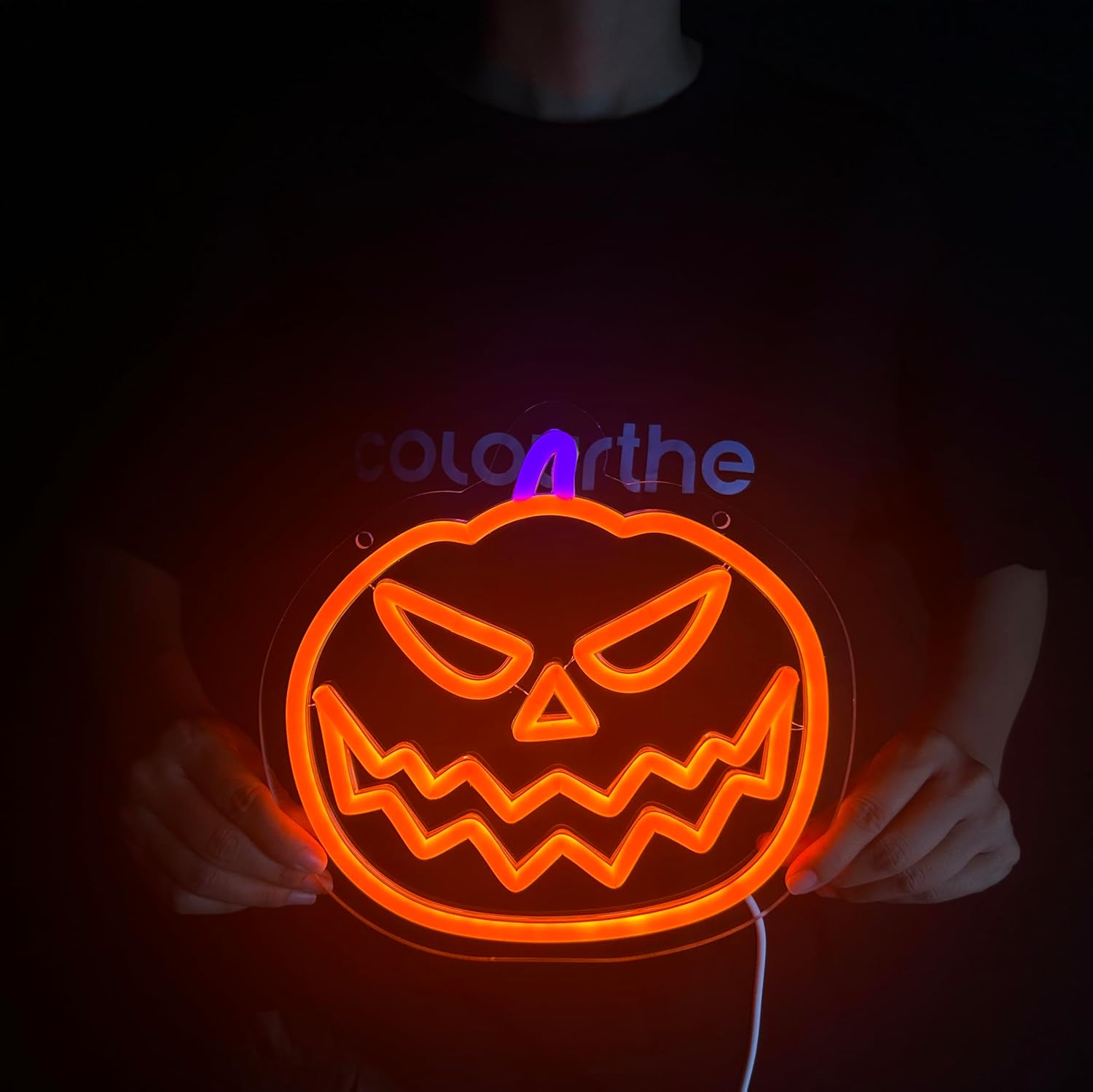 Happy Halloween Led Neon Sign for Halloween Decor Holiday Party Gift USB Powered (15.7 inch x 6.29 inch)