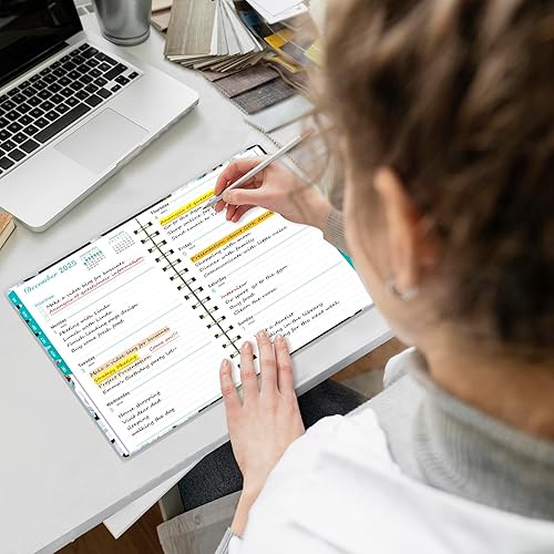 Miniatura 2 de Ymumuda Agenda 2025-2026, agenda diaria semanal y mensual de 12 meses de julio de 2025 a junio de 2026, 8.4 x 6 pulgadas, cuaderno en espiral con