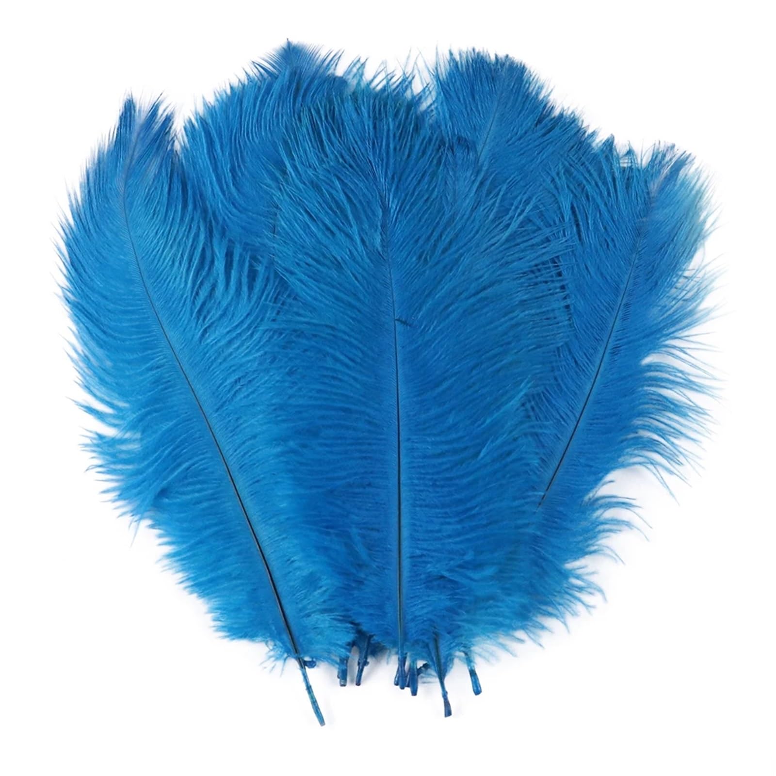 Ostrich Feathers Ostrich Feather For Wedding Decoration Handicraft Accessoires DIY Dream Catcher 15-55CM/6-22Inch Plume Decor 10pcs(06 blue,50-55cm 20-22inch)