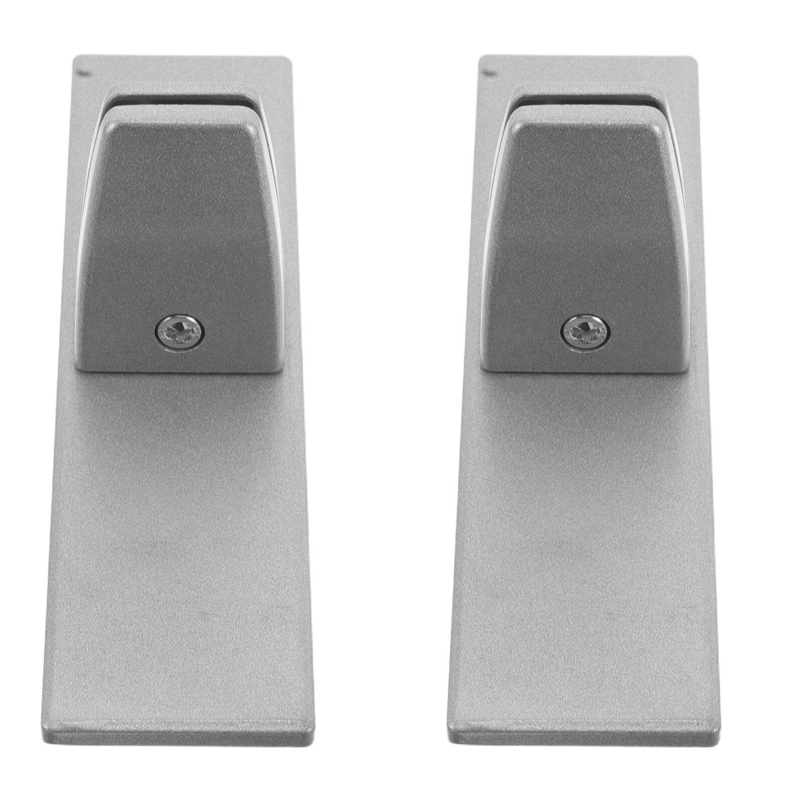 Fixation de panneau en verre et clip de partition de bureau argenté antidérapant, 2 Pèces