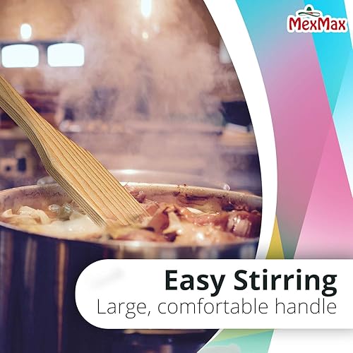 Miniatura 3 de CHAMPS Espátula de madera de 36 pulgadas de largo utensilios de mango extra largo cuchara de cocina Cajun para remover y mezclar - espátula grande