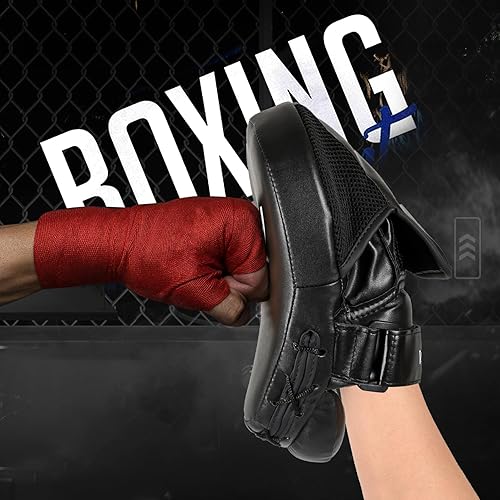 Miniatura 6 de Valleycomfy Guantes de boxeo, guantes de boxeo para hombres, ideales para entrenamiento de boxeo, kickboxing, artes marciales