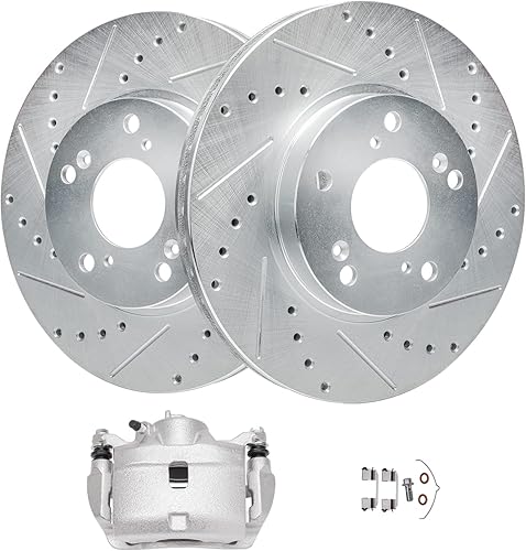 Miniatura 30 de Detroit Axle - Rotores de freno traseros de 2 piezas para Cadillac CTS 2009-2019, Chevy Camaro 2010-2015 2017-2021, reemplazo de 2 rotores de freno