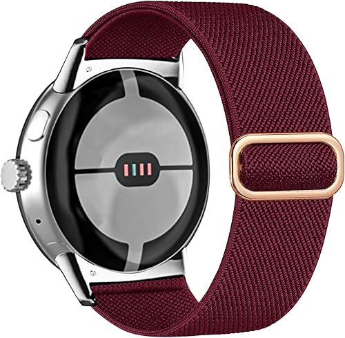 Polyjoy Correa elástica de nailon compatible con la correa de reloj Google Pixel correa de repuesto elástica para correas de reloj inteligente