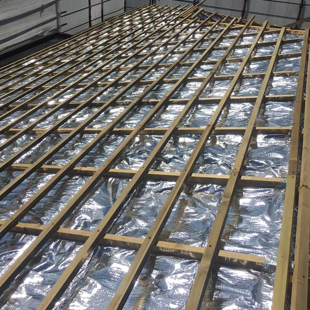 Aislante Térmico Reflexivo Multicapa Aluminio 100% (19 capas) Barrera de Vapor. Aislamiento térmico y acústico de viviendas, tejados, buhardilla, trasteros, sótanos
