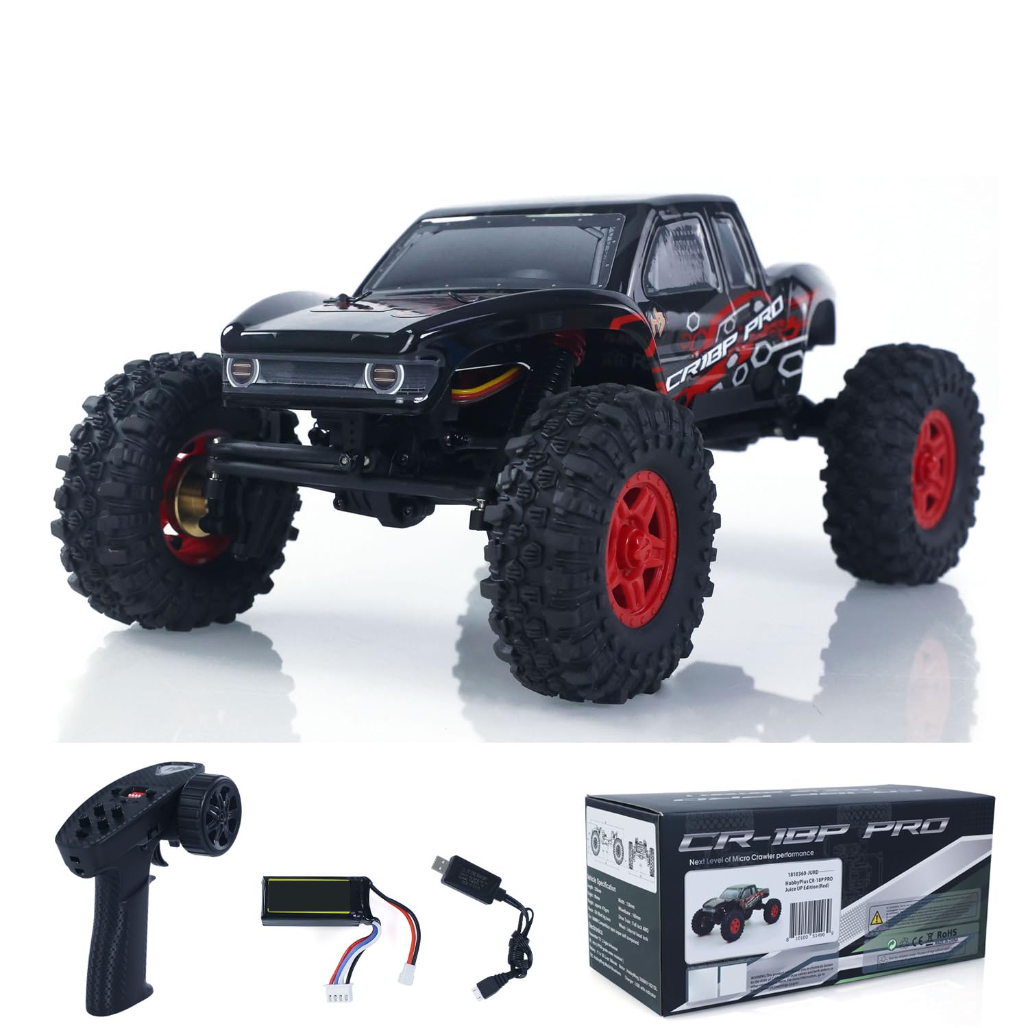 Amazon.co.jp: WHEELFUN 1/18 2.4G RCロッククローラーカー4*4リモート