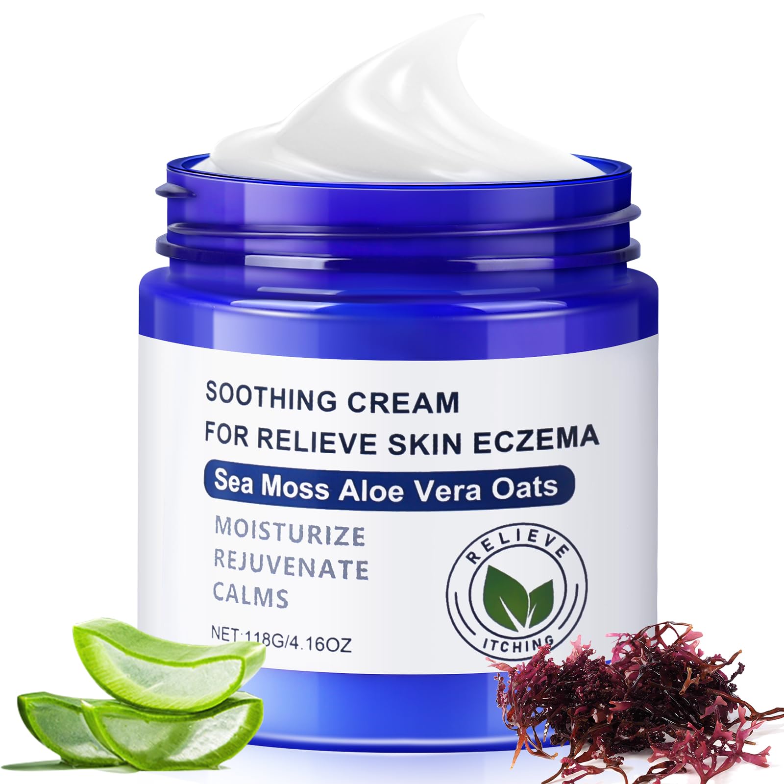 KODASNY Soothe Your Skin with All Natural Eczema Cream Made from Sea Moss, Hydrating Comfort for Sensitive & Dry Skin - Old version 2