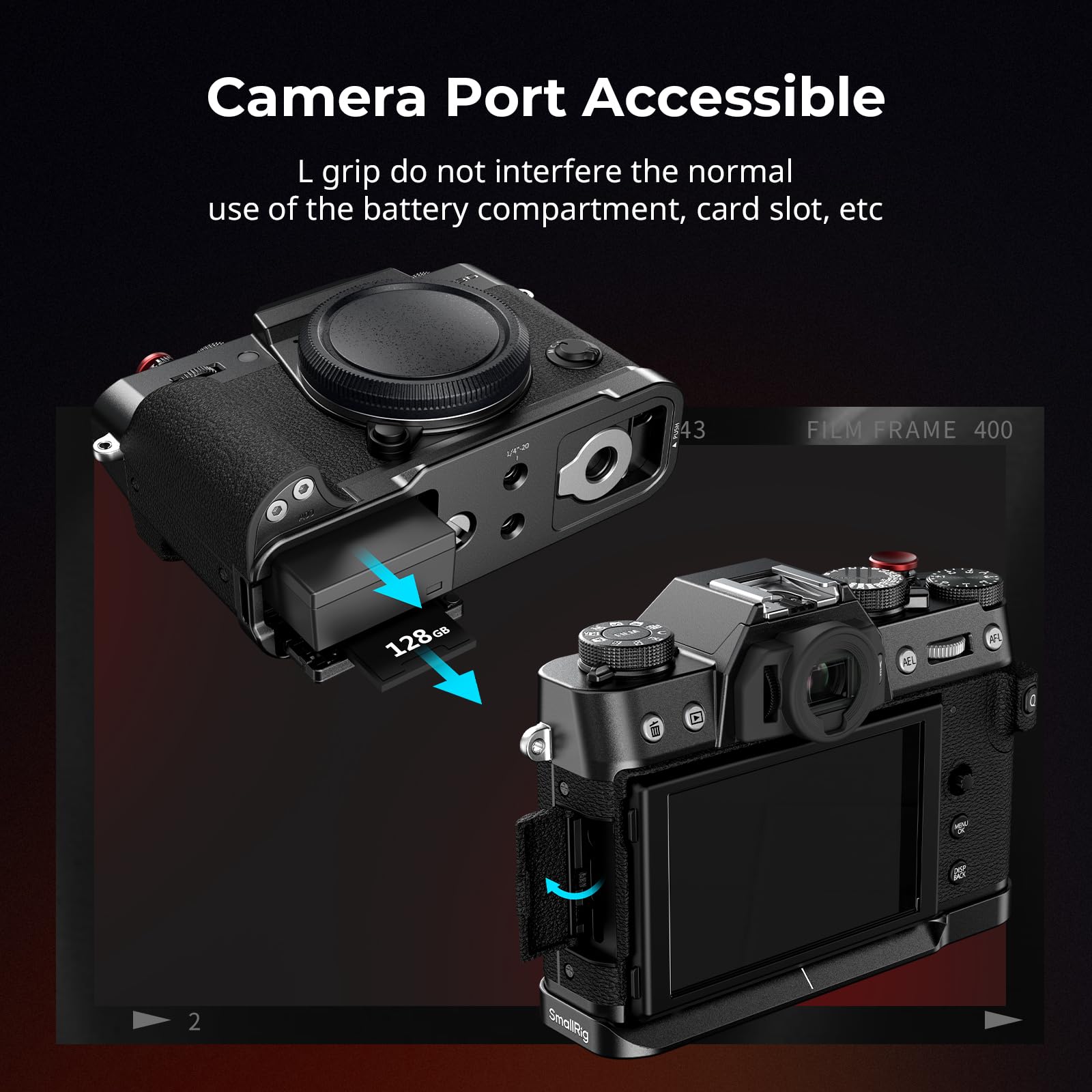 SMALLRIG X-T30 III/X-T30 II/X-T30 Punho em forma de L para câmera