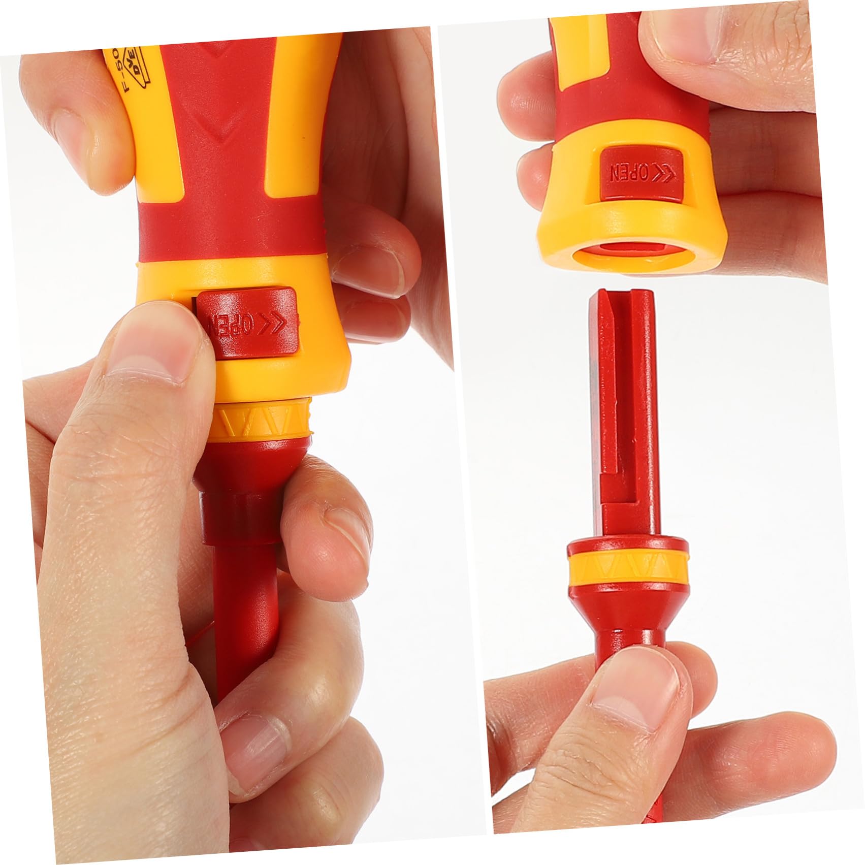 Uonlytech Set Cacciaviti Isolati 1000v 13 Pezzi per Elettricisti | Acciaio al Vanadio, Inserti Taglio Pozidriv a Stella Magnetici, Custodia Rossa Inclusa