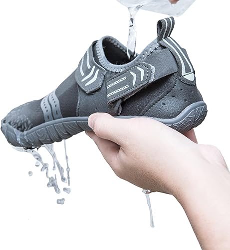 Miniatura 5 de Josaywin Zapatos de agua para hombre, de secado rápido, puntera ancha, calcetines ajustables para natación, playa, río, piscina, surf