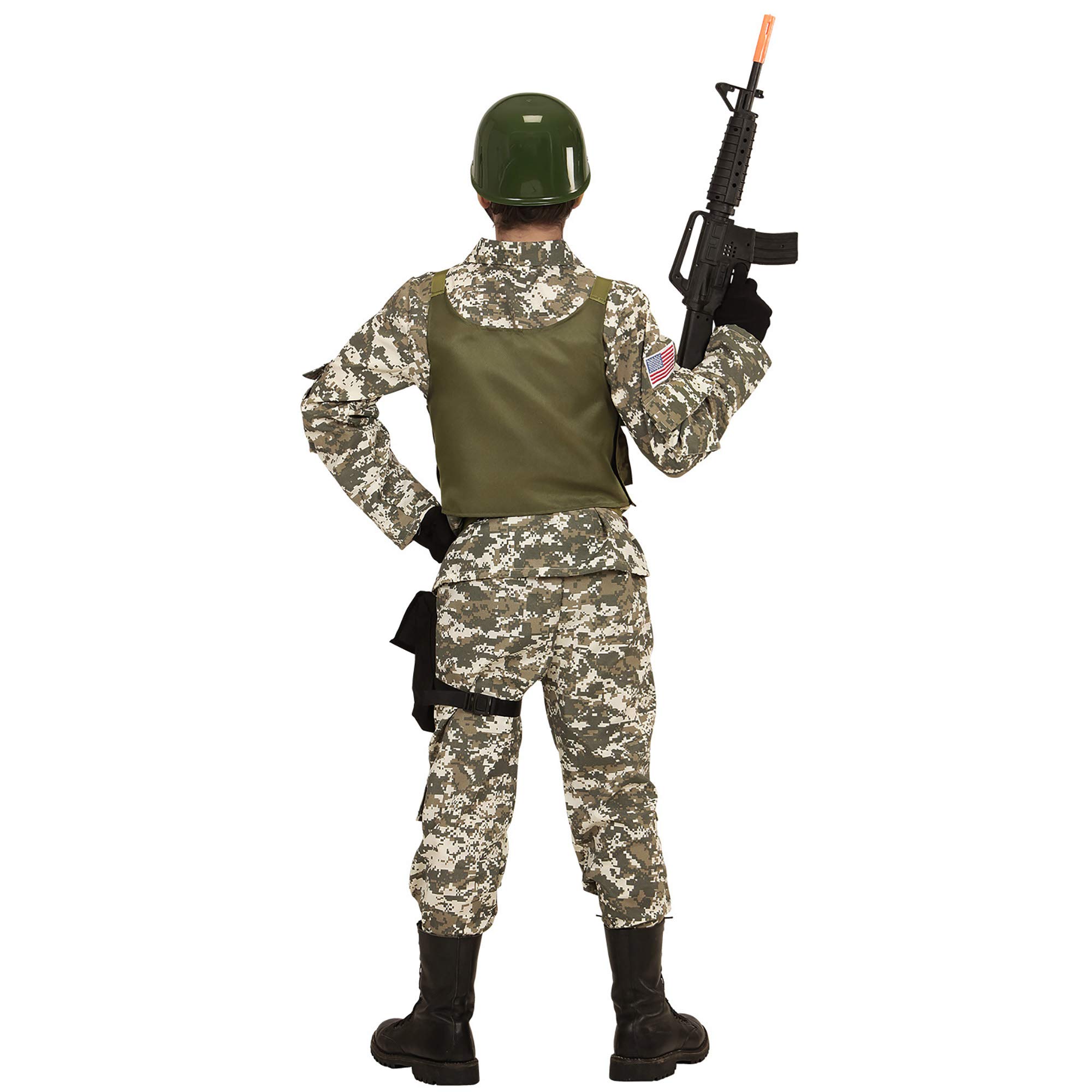 W WIDMANN MILANO Party Fashion - Costume da soldato per bambini, uniforme militare, travestimento per carnevale