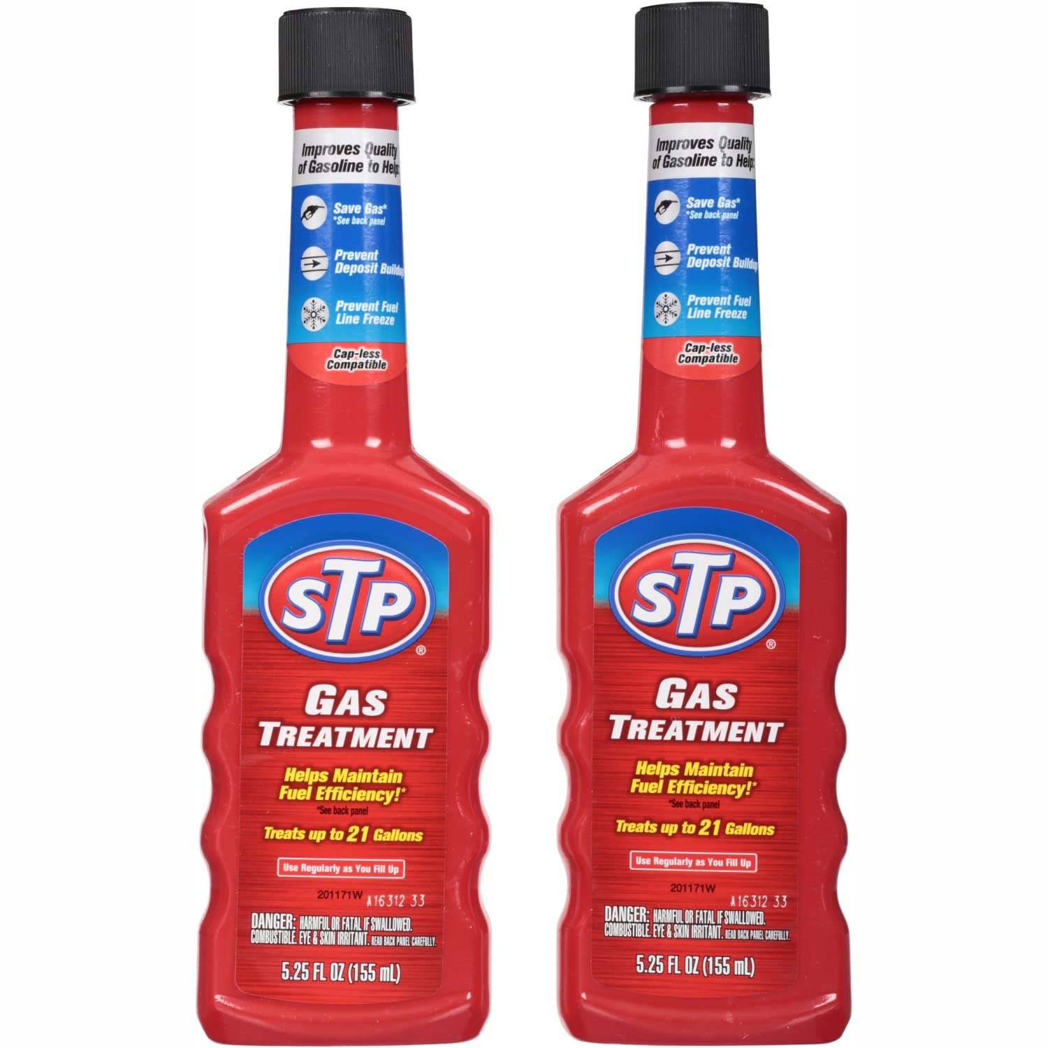 Buy Gas Treatment, Bottled Fuel System Cleaner Improves Gas Quality, 5.25 Oz, 2 Count, STP
