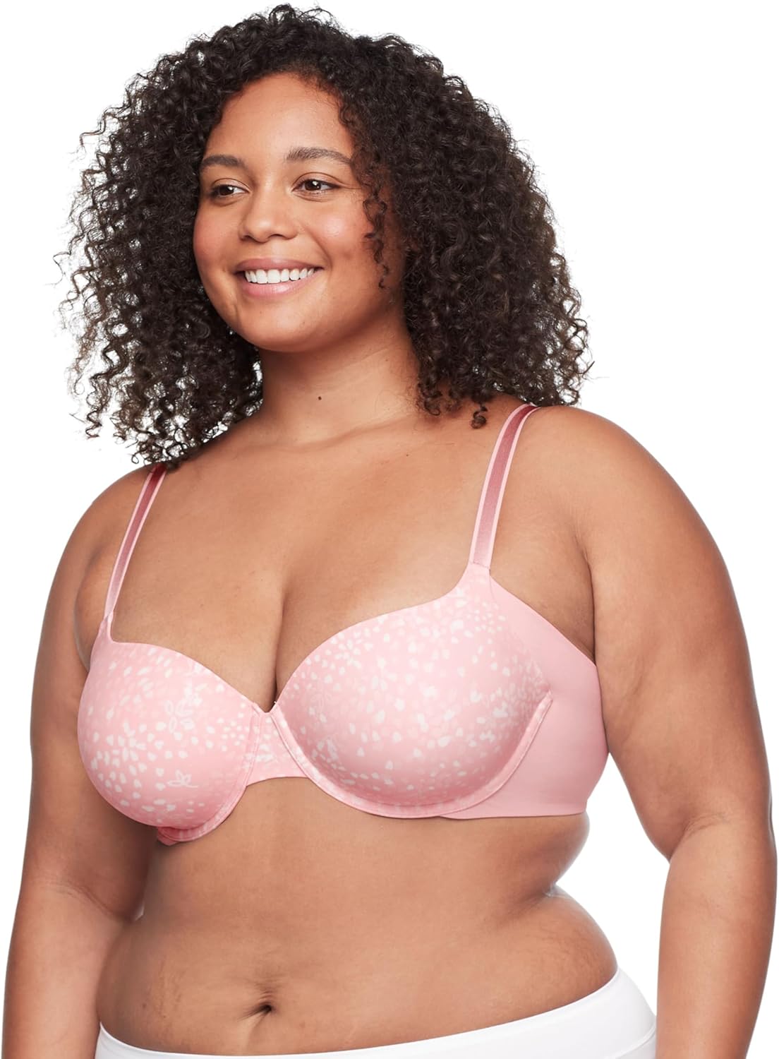 Warner's Womens No Side Effects Seamless Underarm-Smoothing Comfort Underwire Lightly Lined T-Shirt Bra Ra3061a
