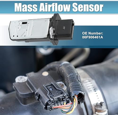 Miniatura 2 de X AUTOHAUX Sensor de flujo de aire de masa de coche Reemplazo 06F906461A para VW Passat Jetta 2.0L 2006-2008 para VW Golf Eos GTI 2006-2009