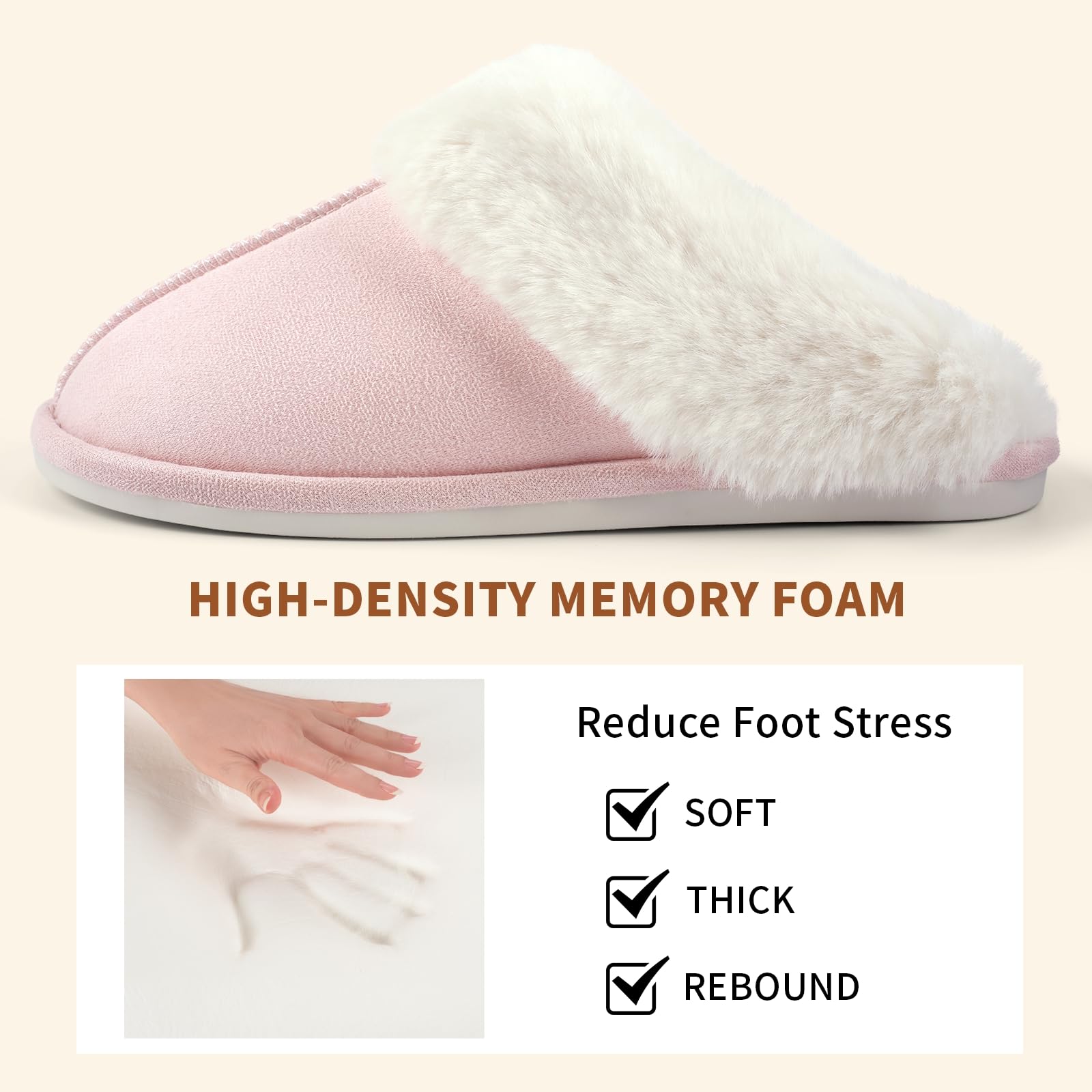 HILAX Pantofole Donna Uomo Invernali Peluche Ciabatte Casa Comode Pelose Inverno Scarpe di Cotone Morbida Slippers Winter Interne