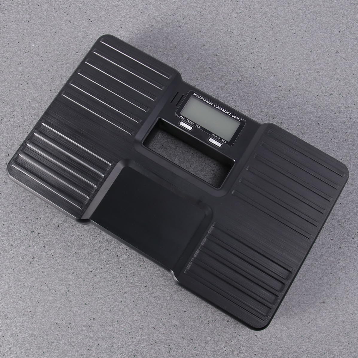 Báscula 150kg Digital de Plástico Negra para Peso Corporal y Equipaje