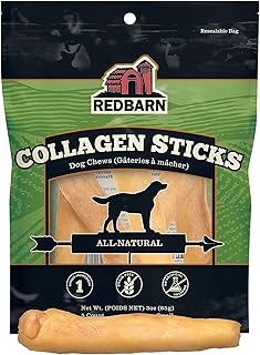 All-Natural Small 6 Beef Collagen Sticks