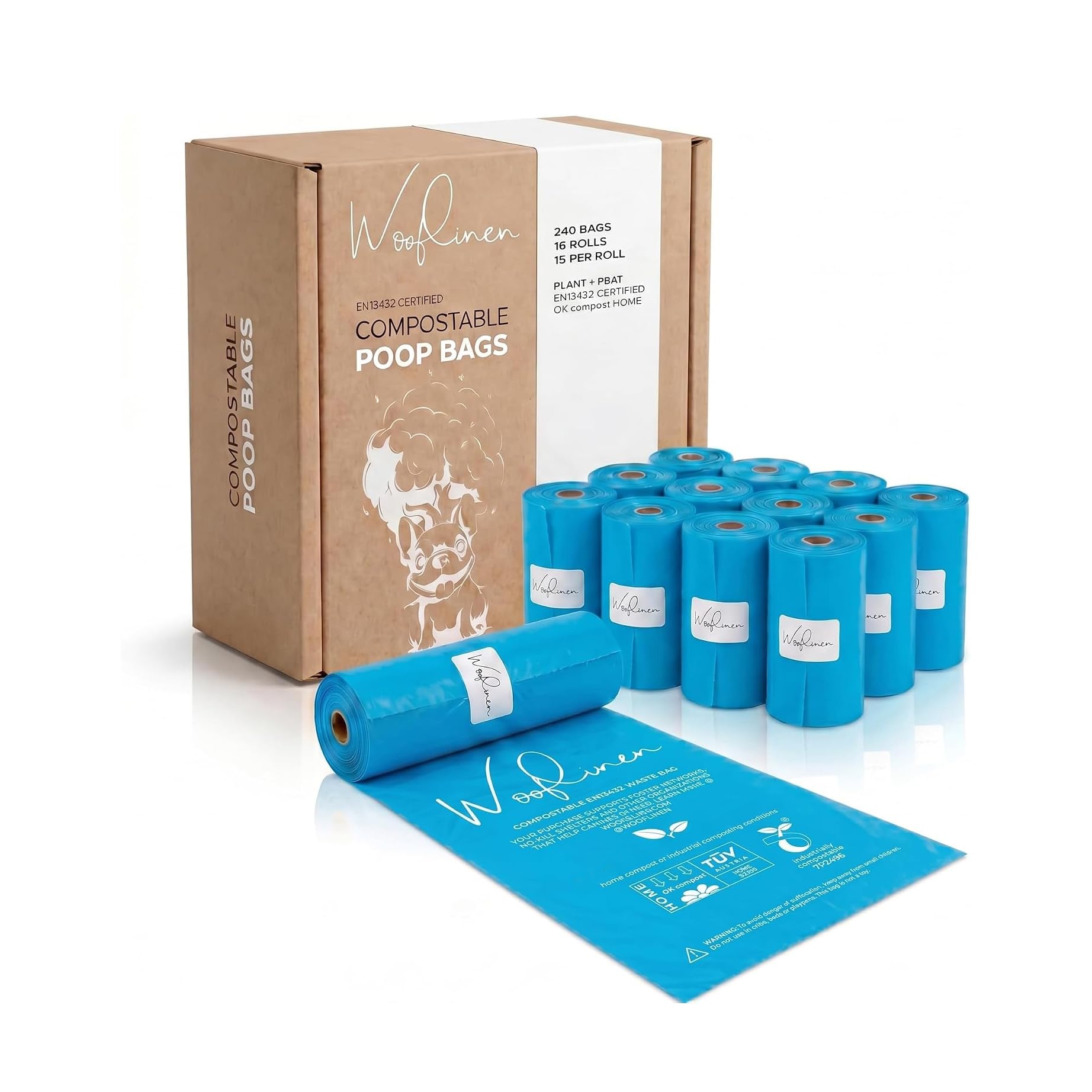 Wooflinen Dog Poop Bags