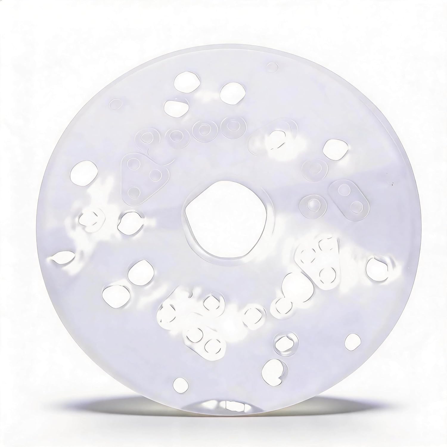 Zunate Acrylic Router Base Plate 5-3/4 Inch, 1/4 Inch Thick Universal Replacement Subbase for PR10E PR20EVS,Most Trim Routers, Hardened Clear Base Board