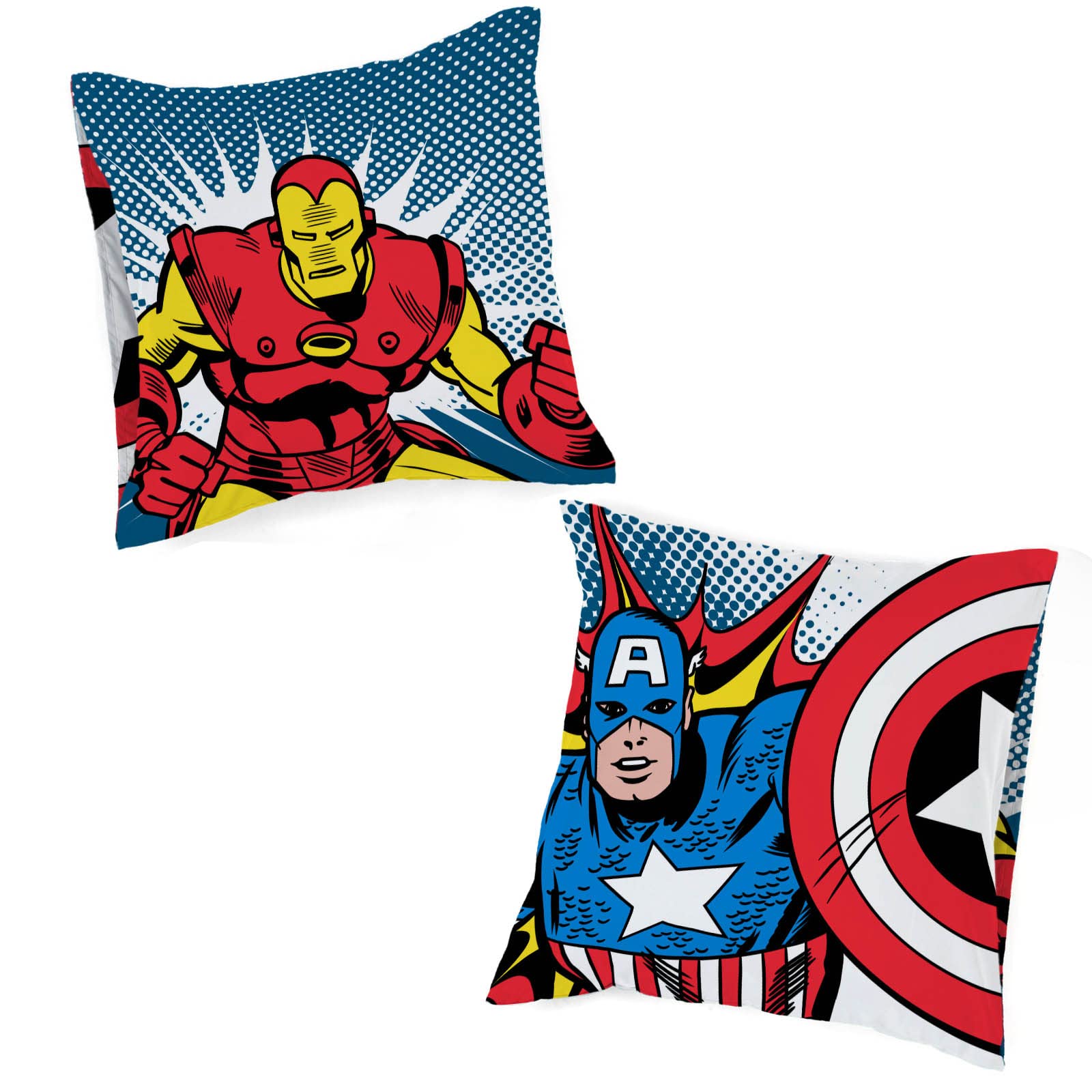 Avengers set de taies d oreiller coton hypoallergenique 80x80 cm
