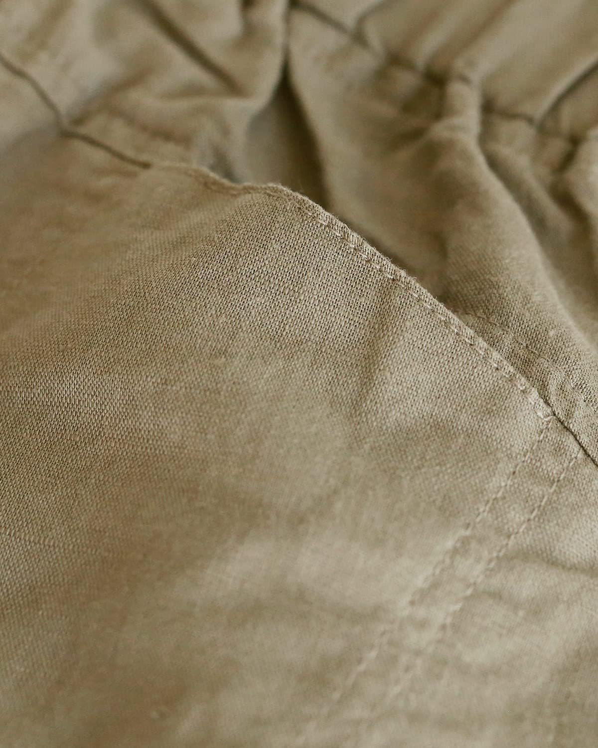 CUNYI Boys' Linen Pull-On Jogger Pants Solid Color Casual Pants - Image 4