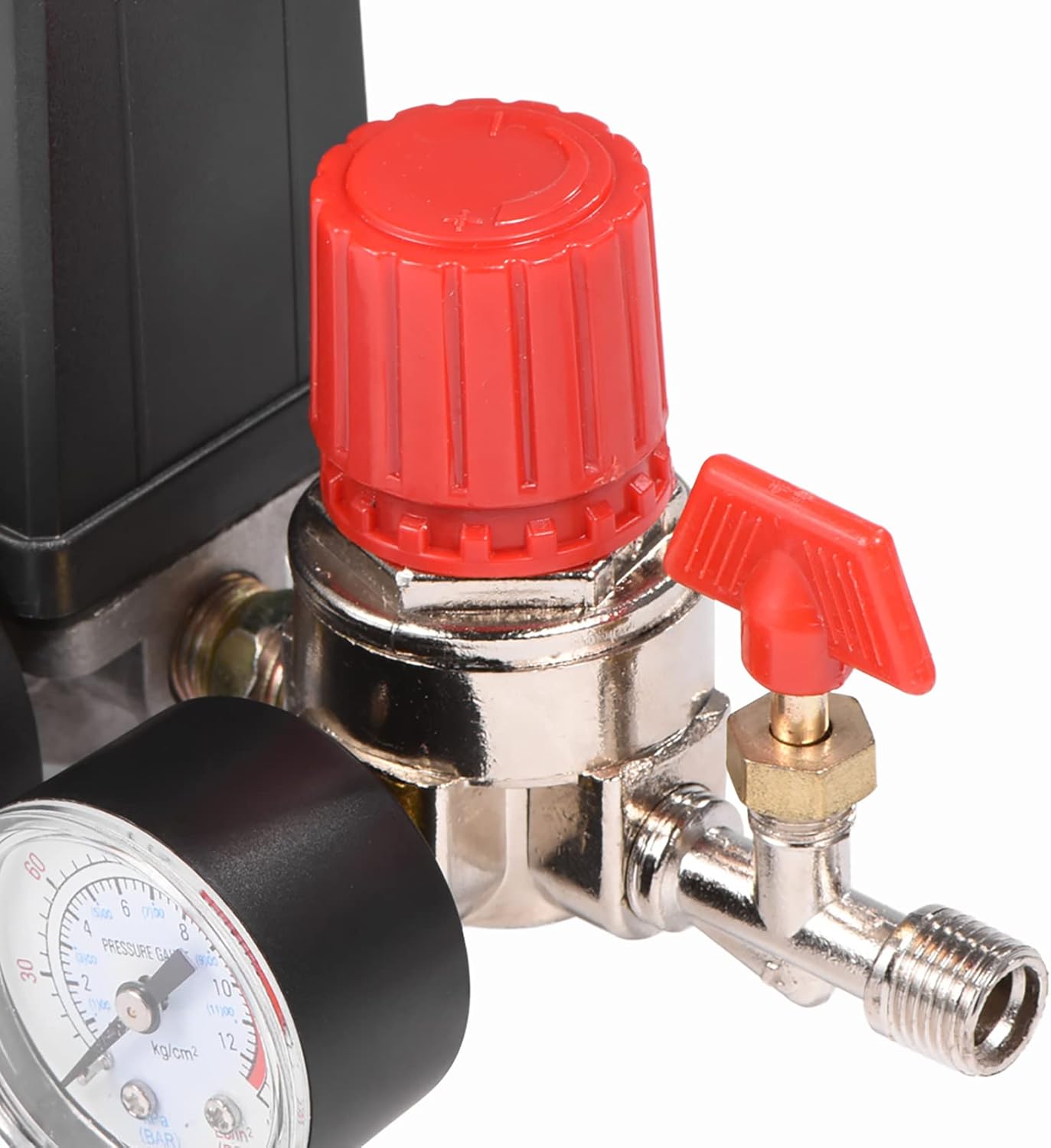 Air Compressor Pressure Switch Control Valve with Gauges Regulator for Fast Pressure Reduction Systems