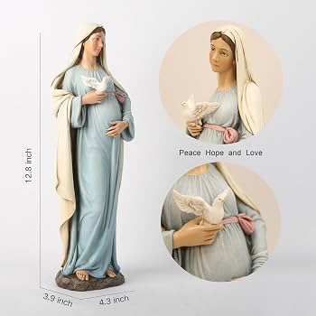 レジン製の祈りのフィギュア　樹脂　キリスト　祈り　マリア様 71Y40f41o7L._AC_UF350,