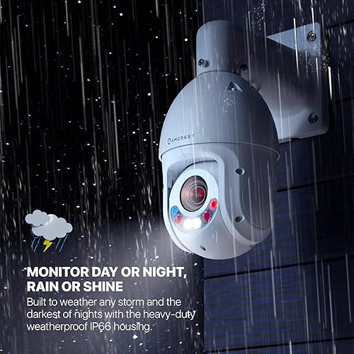 Miniatura 8 de Amcrest 4MP AI PTZ POE IP Camera Pan Tilt Zoom (Optical 25x Motorized Zoom) Speed Dome, Human/Vehicle Detection, F1.6, 1/2.8" Sensor, 4MP@30fps,