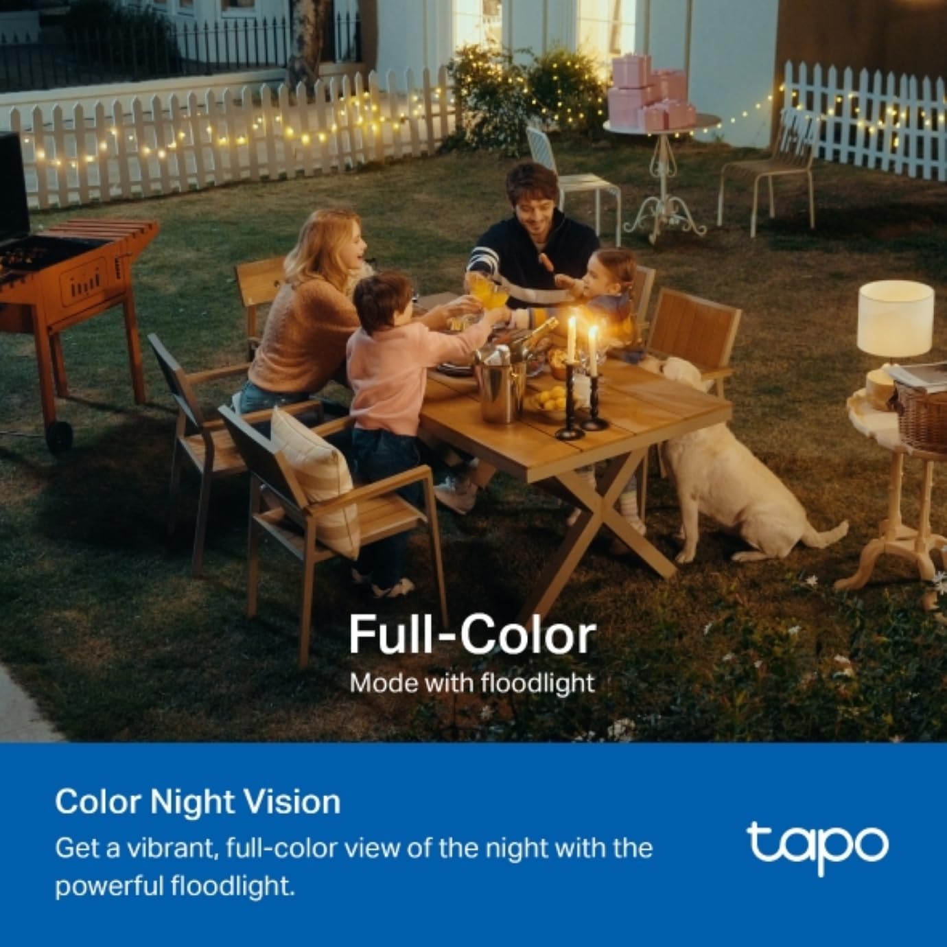 Tapo C615F Kit – Cámara Vigilancia Exterior con Panel Solar, 2K 3MP, 360° con Foco 800 LM, WiFi sin Cables, Detección IA Personas/Vehículos/Mascotas, Visión Nocturna Color, hasta 140 días de batería 6