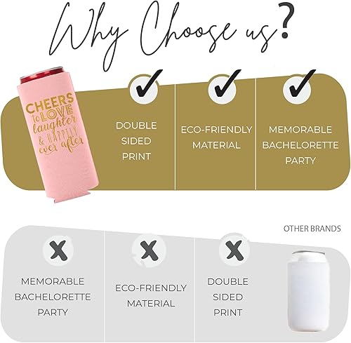 Vista 40 de Juego de 12 decoraciones para latas de boda, Cheers to Love Laughter and Happily Ever After, decoración de cena de ensayo de boda, despedidas