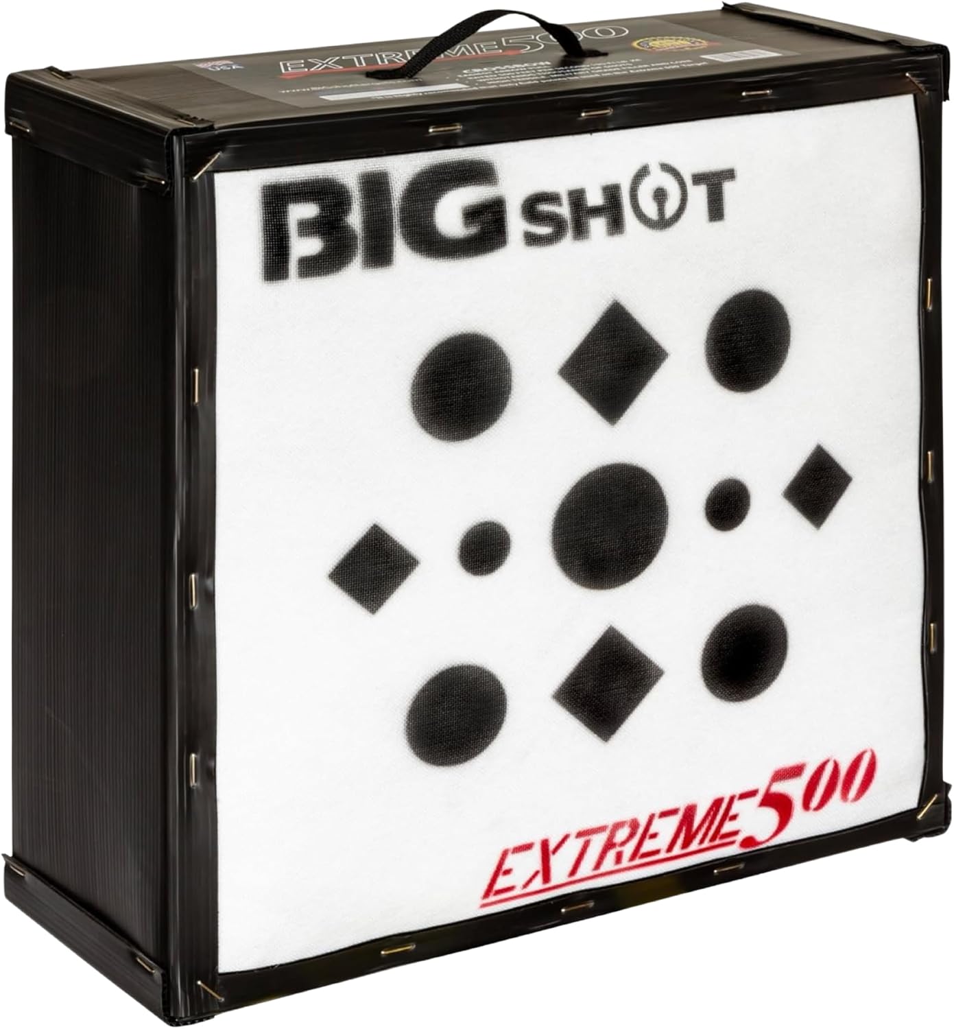 BIGSHOT Iron Man Xtreme 500 FPS Archery Target – 24" High-Compression Field Point Block for Crossbow, Compound & Airbow Practice Outdoors – Easy Arrow Removal, All-Weather Frame, High-Density Target