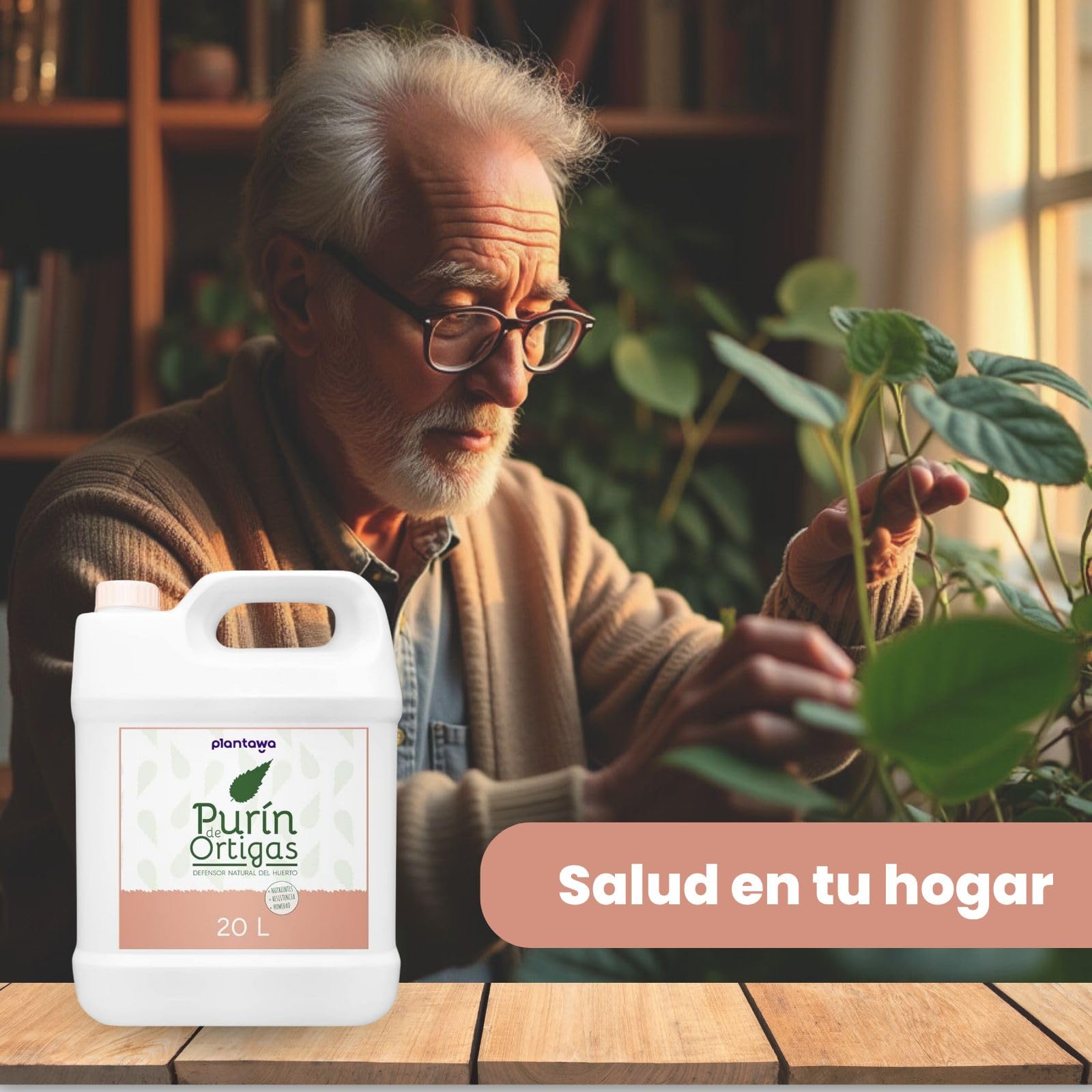 PLANTAWA Purín de Ortiga 20L | 100% Puro y Muy Concentrado | Poder Reverdeciente | Acción Eficaz y Seguro | Prensado en Frío | Sustancia Básica Natural