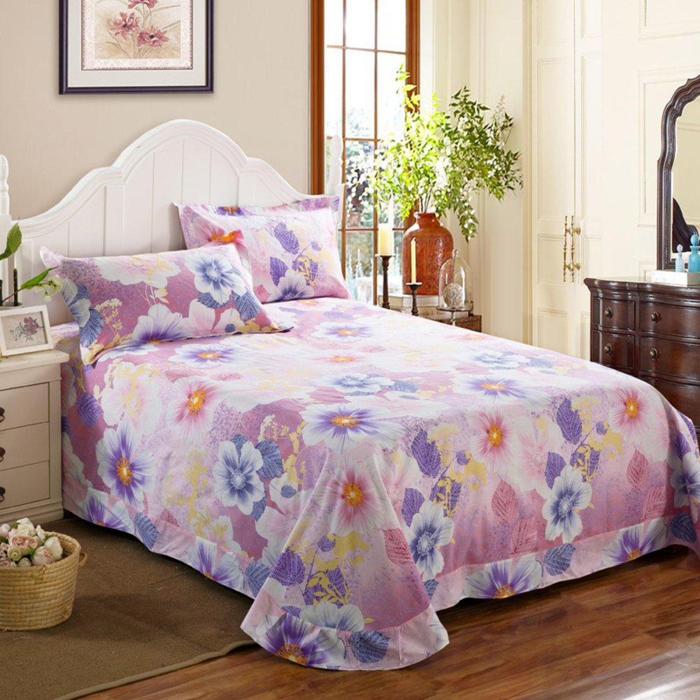 Coton rembourré de feuilles individuelles lit double 180x240cm