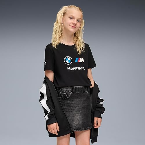 Miniatura 20 de PUMA Camiseta unisex con logotipo BMW M Motorsport Essentials estándar para niños Day Dream