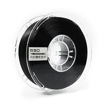 R3D PLA 3D Printer Filament Silk Black 2 Pack, Dimensional Accuracy 1.75 mm 0.02 mm, 1 kg Cardboard Spool (2.2 lbs), Fit Most FDM Printer 2-Pack