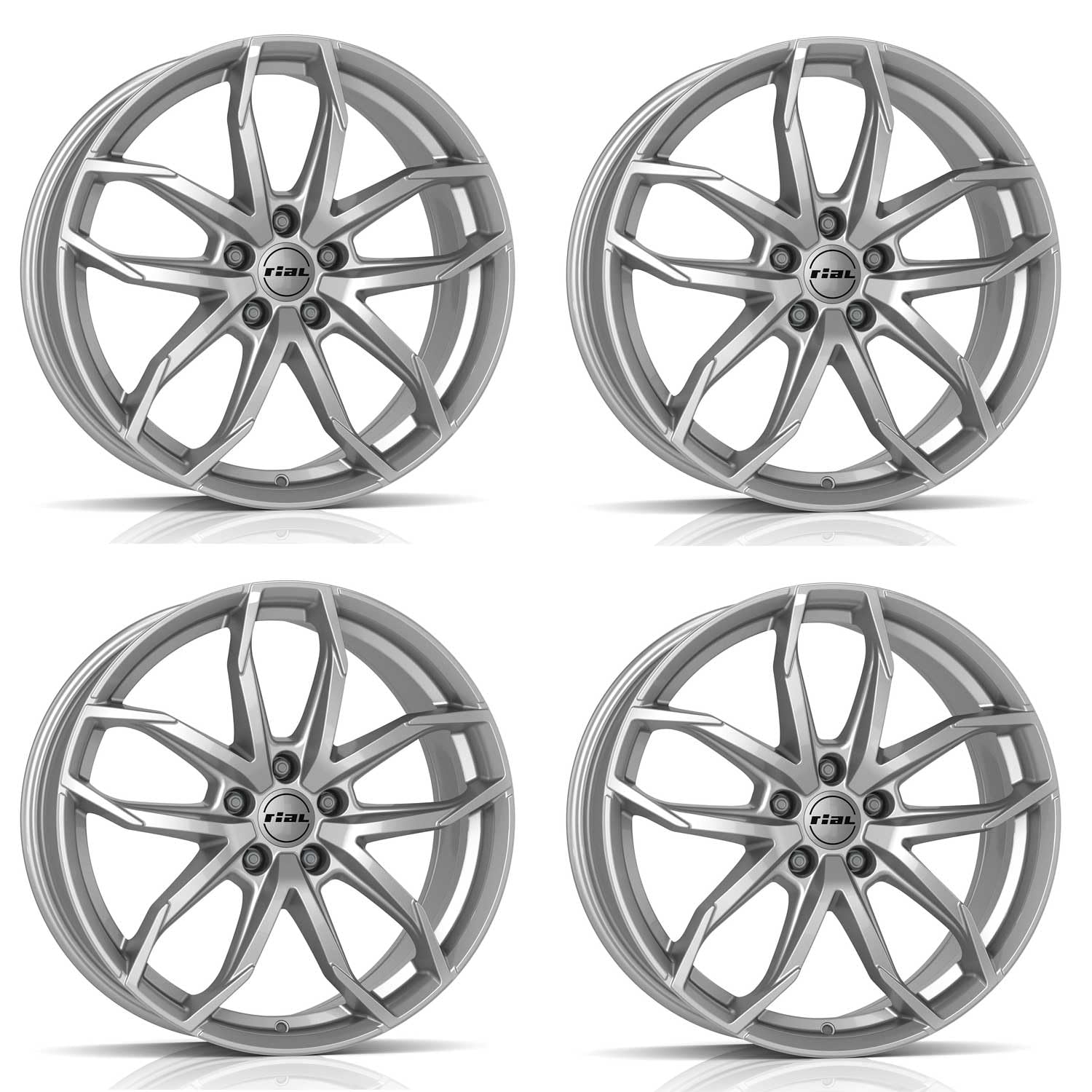4x Cerchi Rial Lucca 7.5Jx17 ET45 5x115 polar-silber compatibile con CHEVROLET/DAEWOO(GM) /GM KOREA Cruze Orlando