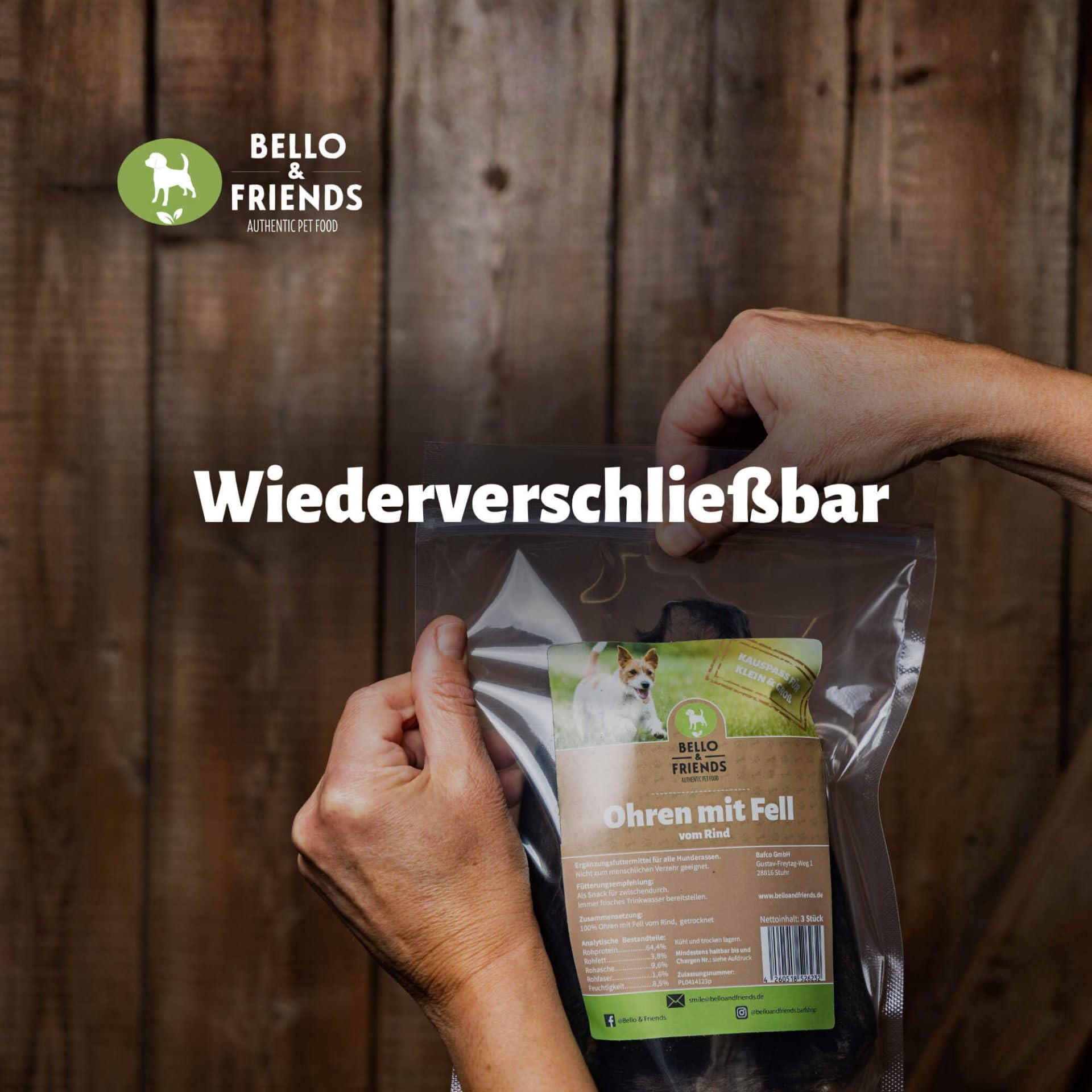 Bello & Friends Rinderlungen Würfel, 5er Pack, 5 x 300g fettarme getrocknete Trainingshappen für Hunde, Snackwürfel