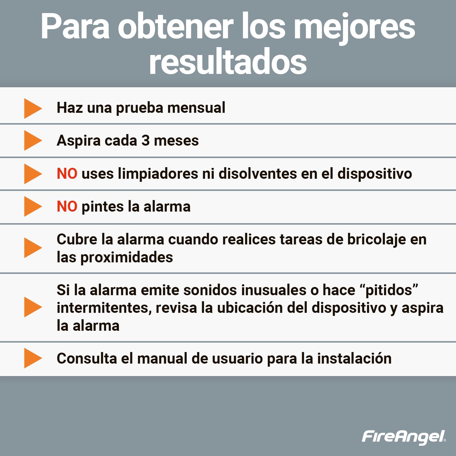 FireAngel Detector de Humo y Monóxido de Carbono para Casa Combinado, SCB10-INT – Doble Sensor de Humo y CO de 10 Años de Duración