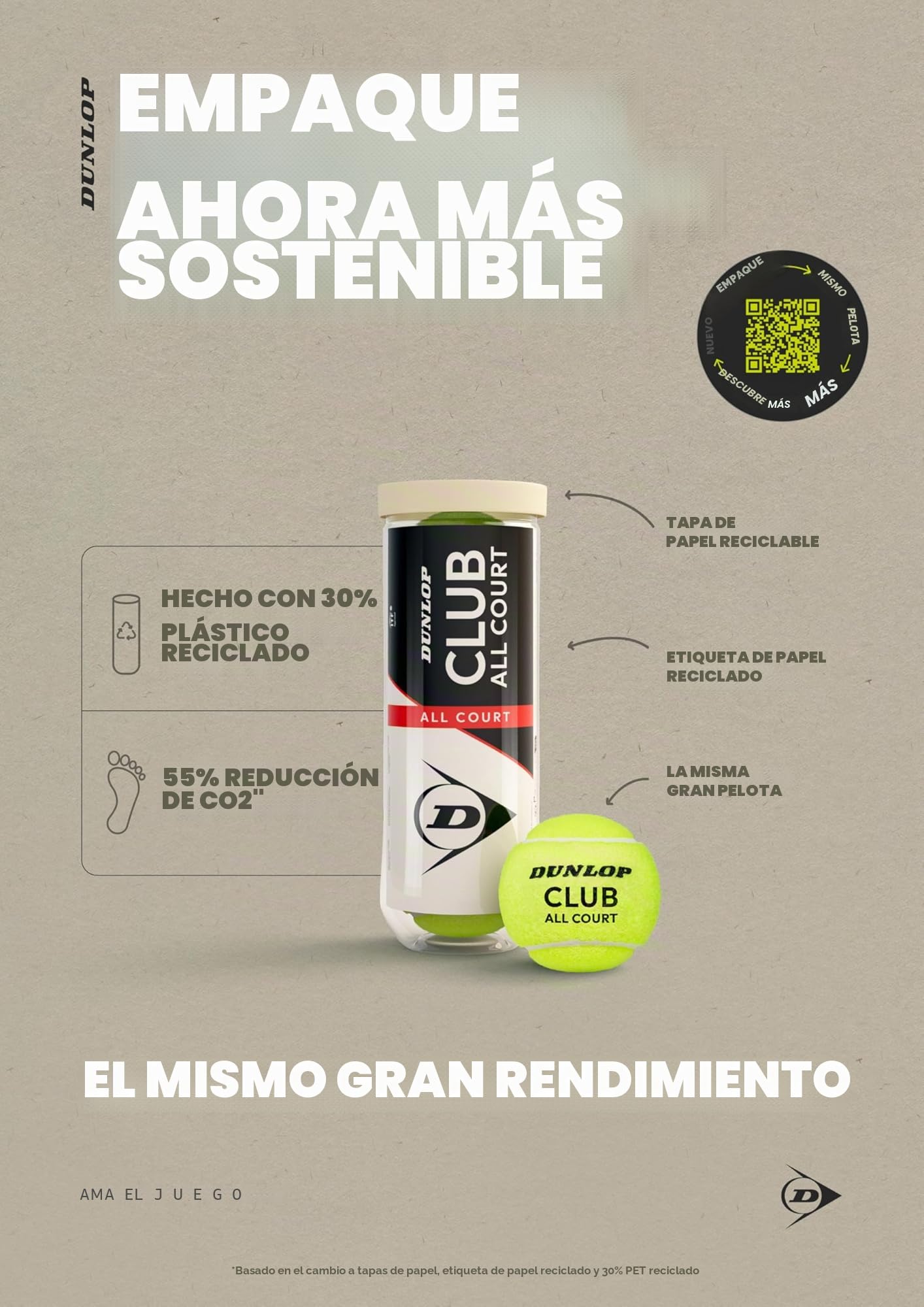 DUNLOP Tennis Ball Club All Court