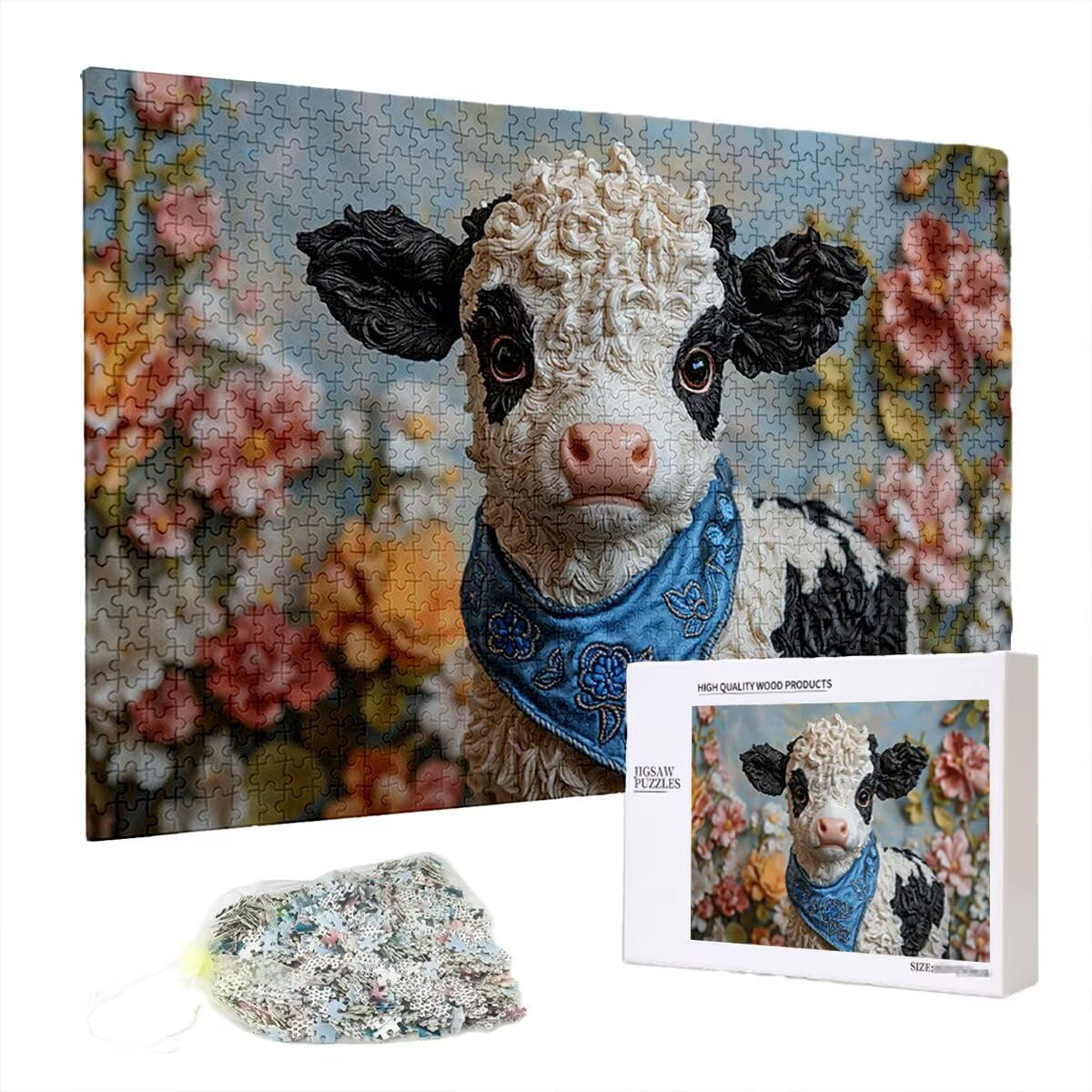 Puzzle 4000 elementów dla dorosłych, 4000 elementów, z pudełkiem na prezent, drewniane puzzle dla dorosłych z naturalnym drewnem, prezenty dla kobiet, prezenty dla mężczyzn, duże drewniane puzzle do