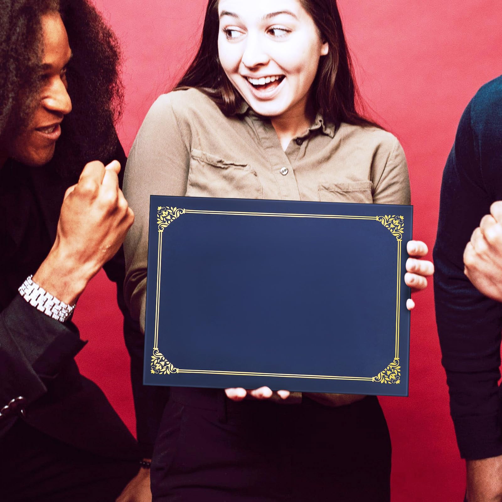 Portacertificati 30 Pezzi con Fogli per Certificati e Diplomi Formato 8,5x11 per Eventi Accademici
