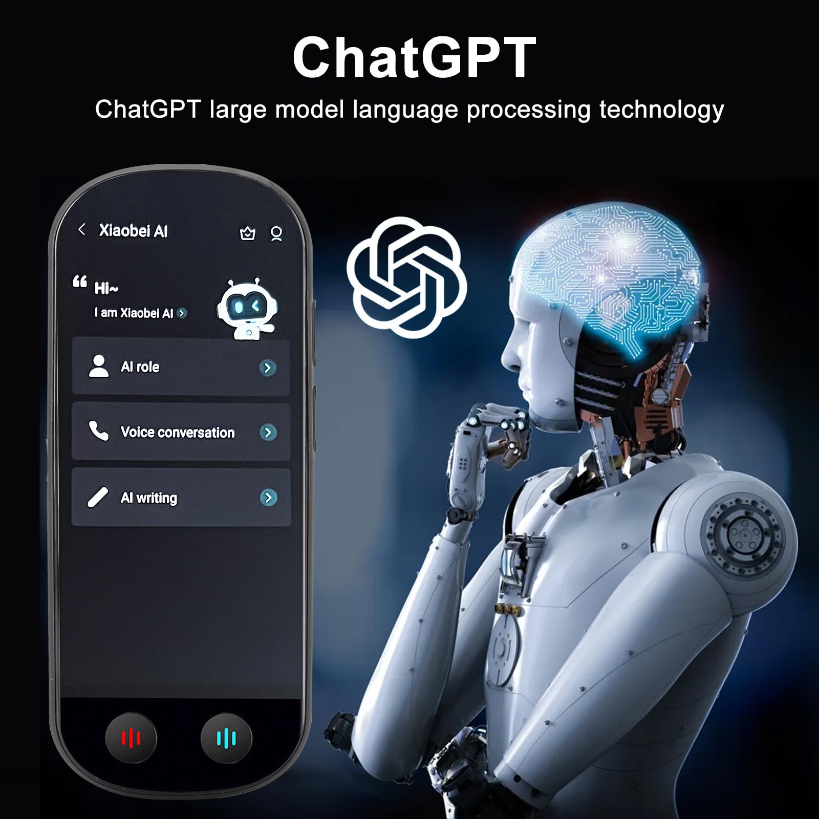 Vertaler met spraakuitvoer, 4,1-inch touchscreen AI Translator, tweerichtings realtime spraakvertaling, van 138 talen, offline & opname & fotovertaling voor reizen, zakelijk en leren
