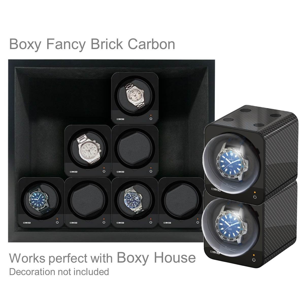 Zestaw startowy: Boxy Fancy Brick Carbon – firmy Beco-Technic (z adapterem zasilania), 15 x 11 x 12,5