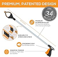 Vista 5 de EZPIK Pro Herramienta de Agarre de 34" para Personas Mayores - Agarradores para Ancianos Herramienta de Alcance de Servicio Pesado Recogedor