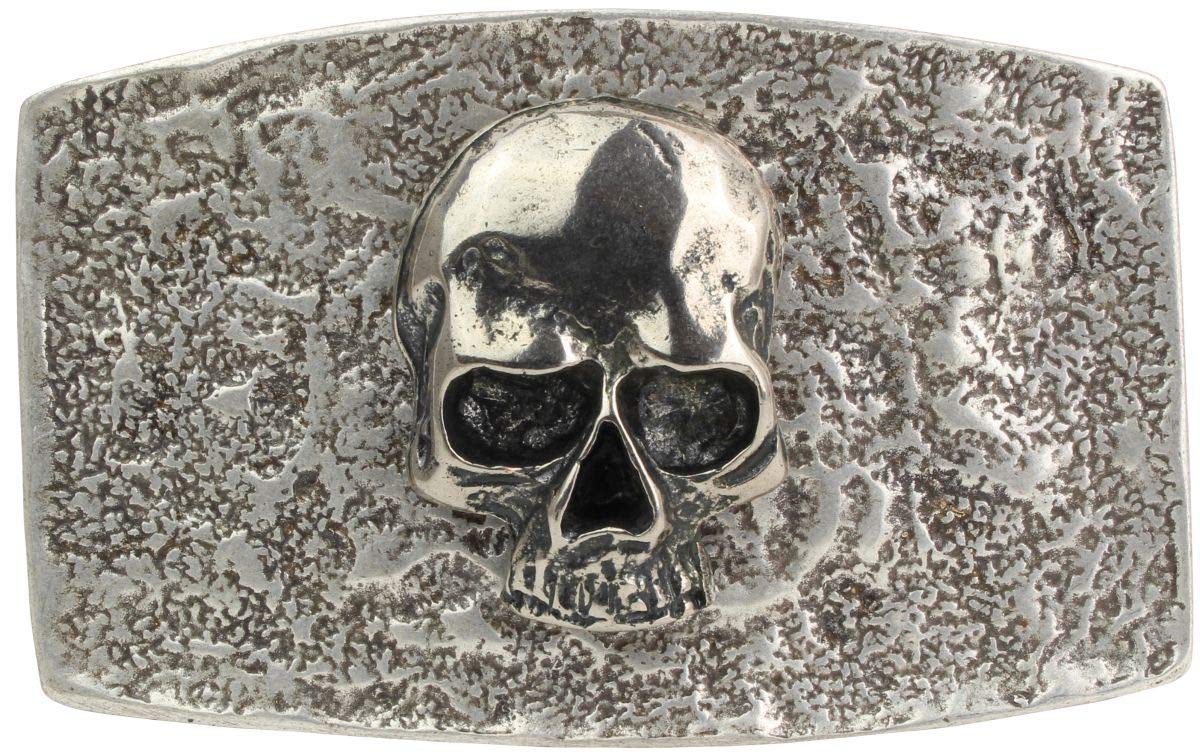 BELTINGER Gürtelschnalle Totenkopf 4,0 cm | Buckle Wechselschließe Gürtelschließe 40mm Massiv | Wechselgürtel bis 4cm