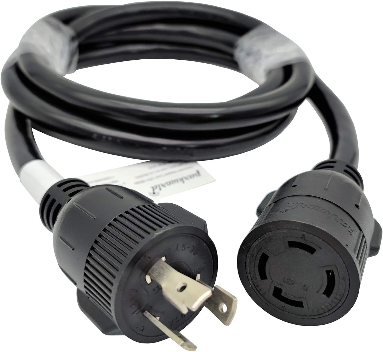 Parkworld NEMA L5-30P Male to L14-30R Generator to Transfer Switch Adapter, for Home Back Power Transfer Switch or House Panel (8FT)